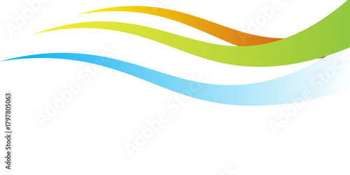 Blue and white business wave banner background. eps10