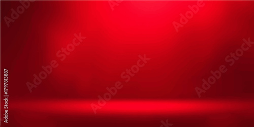 Abstract red texture background with gold Christmas light decoration