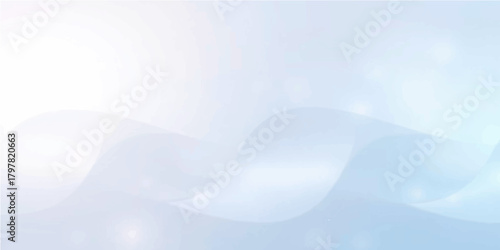 Abstract blue wave design with flowing light lines and soft color texture