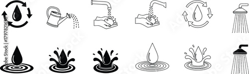 Collection of ancient petroglyph symbols and symbols from various cultures and historical periods