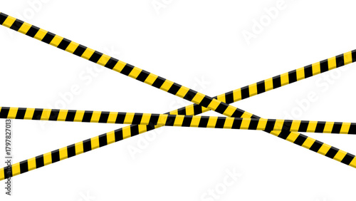 Caution tape stripes. Yellow black line. Danger sign Vector. Warning barrier graphic.