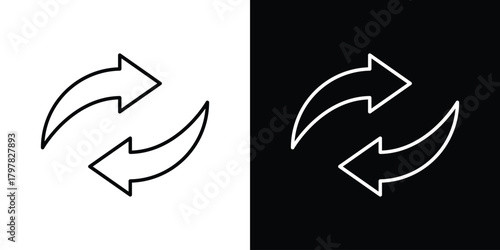 Bild auf Leinwand Replace icon. Line with editable stroke.