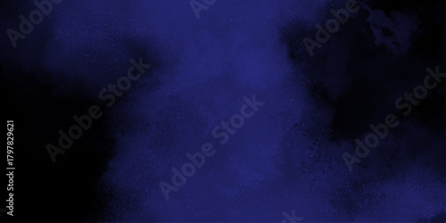 Blue smoke texture on black. Pattern generated texture, paint ornament, fragile, fractal, material, abstract splash render background .