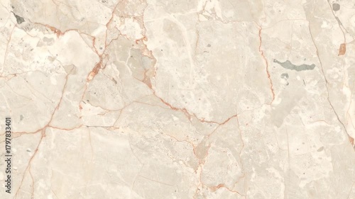 A seamless, high-angle view displays creamy beige marble with striking red veining patterns