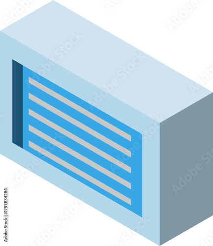 아이소메트릭 건물 일러스트레이션
