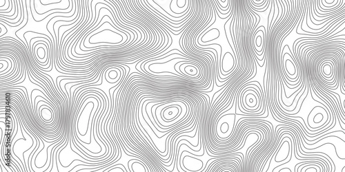 Abstract Topographic contour map. Vector cartography illustration. Abstract lines background. Line topography map contour background concept of a conditional geography scheme and the terrain path.