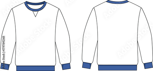 Massive Collection of Sweatshirt Technical Fashion Flat Sketch Vector Illustrations including Raglan, Hooded, and Tactical Styles CAD Drawing Pack.