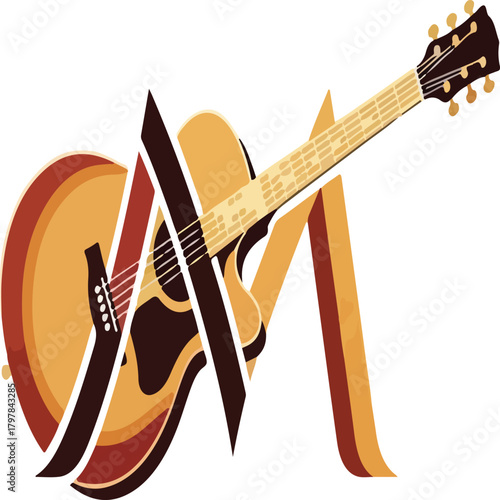 electric guitar isolated on white