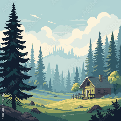 landscape in the mountains