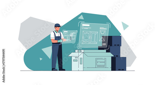 Futuristic delivery service using augmented reality technology for quality control and efficient