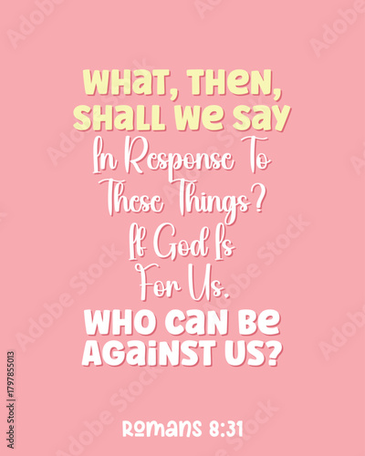 Bible Verse Quote Colorful Artwork Design. Holy Bible Quote Artwork