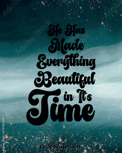 Bible Verse Quote Colorful Artwork Design. Holy Bible Quote Artwork