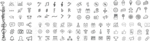 Business and Celebration Icons Collection trophy mountain