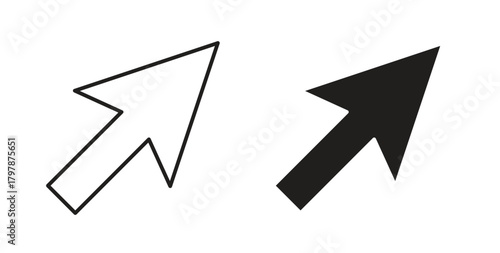 Mouse icon with editable stroke and flat vector pack