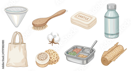 Eco-friendly household essentials: zero waste items and natural cleaning supplies