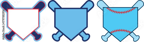 Baseball Home Plate Vector Icon. Crossed baseball. Vector Template Design. Silhouette. Playing. Home base. Sport. isolated on trnsparent background, symbol for use on web and mobile apps, logo.