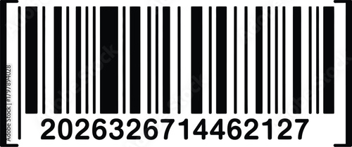 Universal graphic code with distinct black bars and numerical data, essential for automated product identification and efficient inventory tracking in modern commercial systems