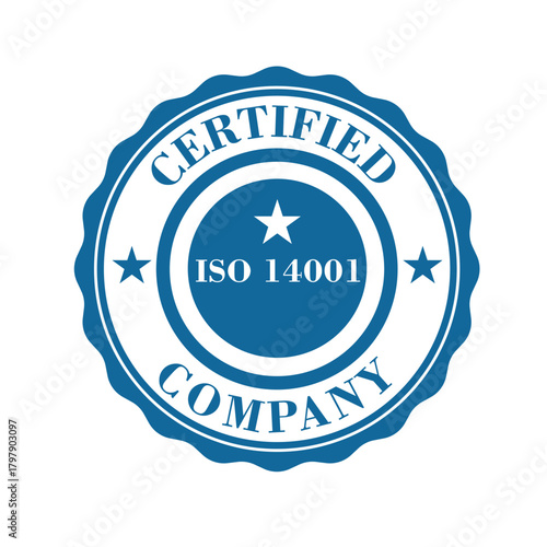ISO 9001:2015 certified symbol vector illustration, Certified Company Certificate ISO 9001:2015, Quality Certificate, ISO mark certification, International organization for standardization logo vector