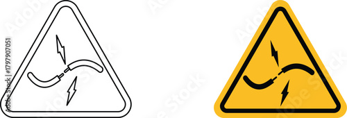 short circuit  icon vector graphic illustration  with white background flat hand made icon fill icon .