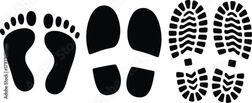 Black and white cat paw print vector illustration on a summer fashion flip-flop design