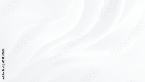 Clean white abstract wave background design with subtle elegant flowing lines Vector, illustration.