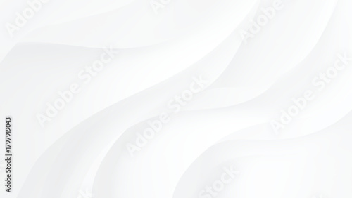 Clean white abstract wave background design with subtle elegant flowing lines Vector, illustration.