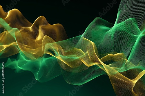 Luminous Golden Pattern Constrained Smoothed Transparent Force Field