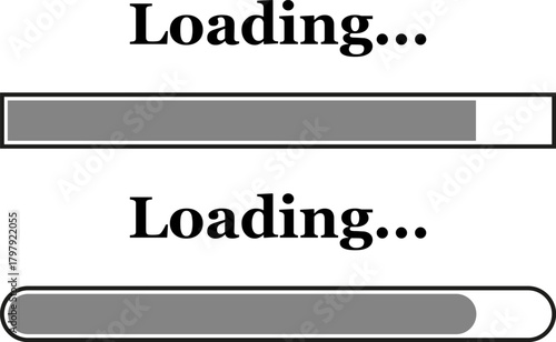 Grey Loading Progress Bars