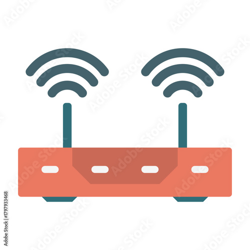 Wi Fi Router Illustration Wireless Internet Connectivity Modern Networking Home Network Technology Device Connection