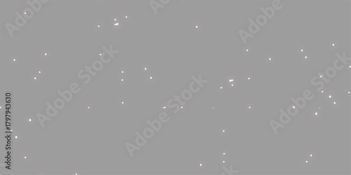 Vector Christmas seamless realistic snow falling or snowflakes pattern. White snowflakes falling on transparent background. Snow in the sky.