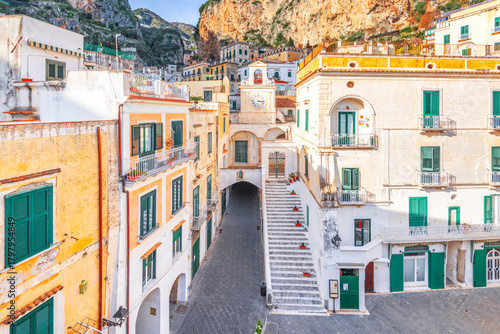 Fototapeta Naklejka Na Ścianę i Meble -  Atrani, Italy Town View in the Amalfi Coast 1236