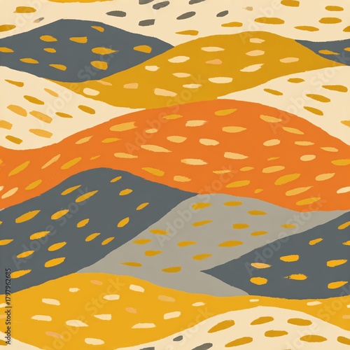 Seamless cheetahfur inspired flowing pattern design studio workspace digital art creative environment top-down view