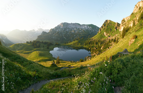 Landscape view in the Seeberg region