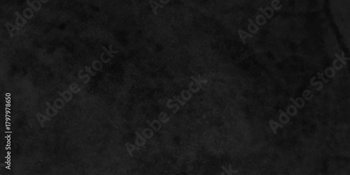 Black grunge old blackboard rough design. stone concrete texture grunge backdrop background anthracite panorama. Elegant illustration vintage black wall.	