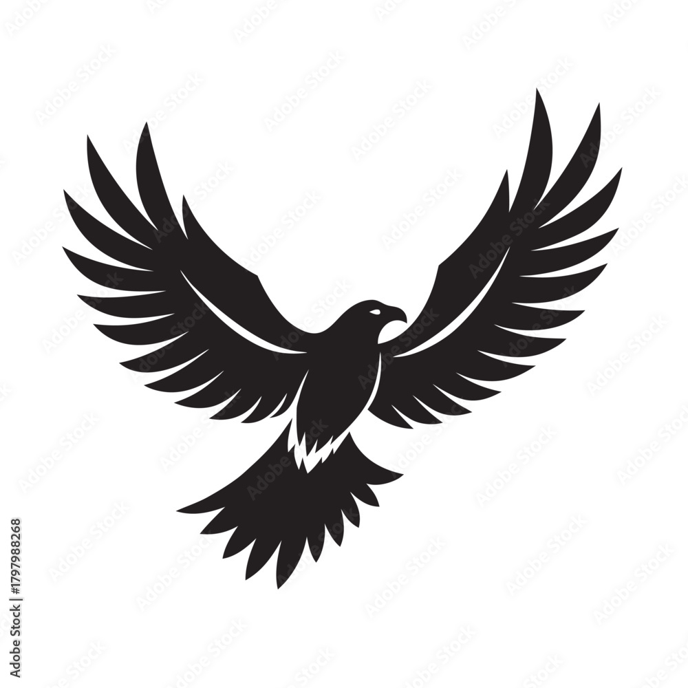 Obraz premium Majestic Eagle Wild Freedom Silhouette Artwork