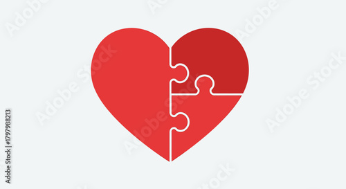 Interlocking Hearts: A Symbol of Connection, Love, and Compatibility within a Whole Entity