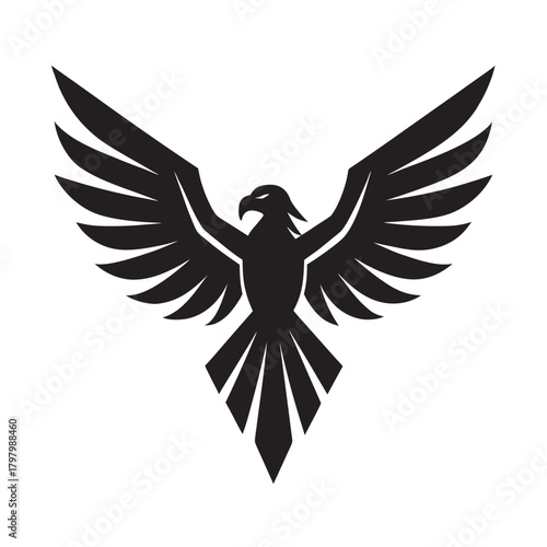 Majestic Eagle Fierce Ascend Flight Silhouette