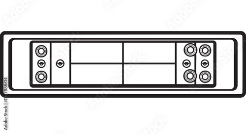 ## **43. Table shuffleboard outline icon vector**
