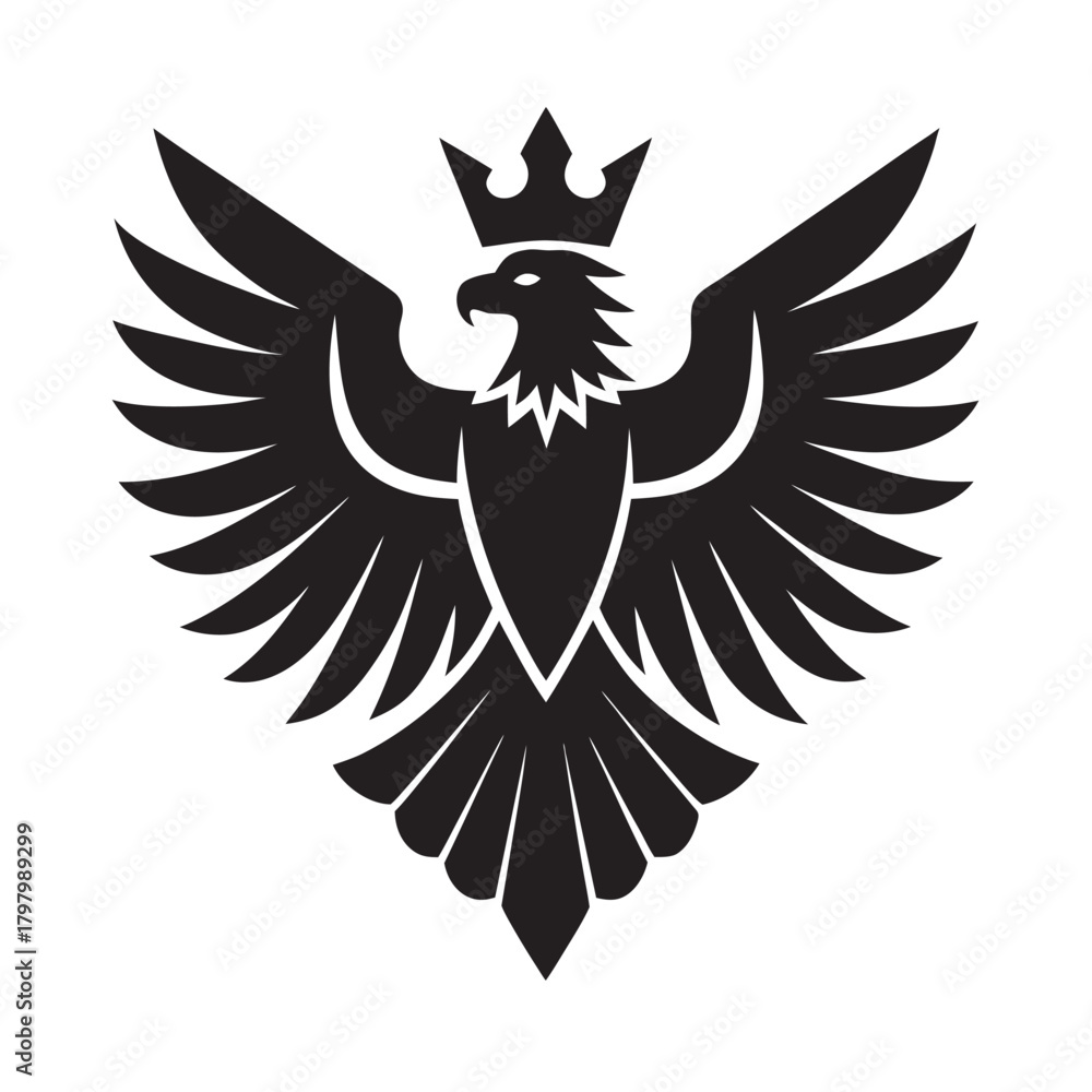 Photography Poster Imperial Eagle Heraldry Mark Regal Silhouette