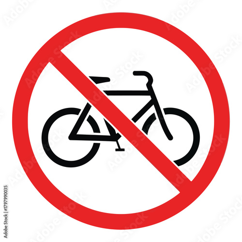 No bicycles allowed sign