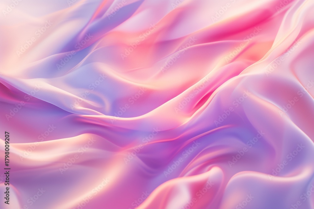 Obraz premium Pastel Silk Waves Texture
