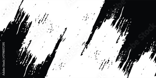 Black and white tire track background for rally, drift, motocross, off-road, and other motorsports. Black tire tracks on a white background with worn and splashed dirt effects. modern