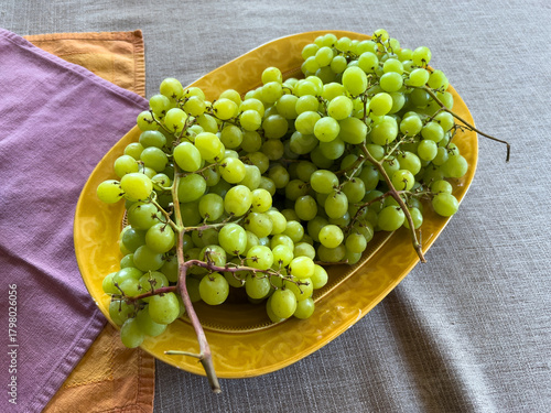 Grapes on a platter