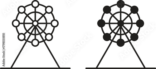Ferris wheel icon