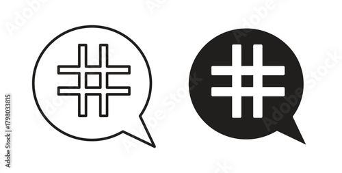 Hashtag icon