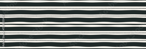 A repeating pattern of alternating solid and dotted horizontal lines on a dark background surface design