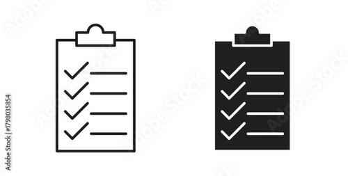 List check icons for use web design,logo.Symbol illustration.