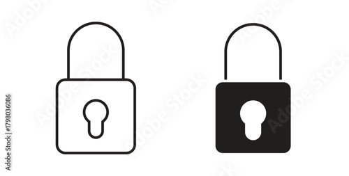 Lock icons for use web design,logo.Symbol illustration.