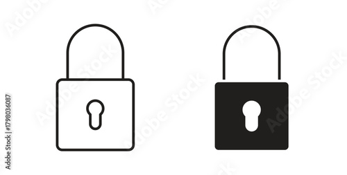 Lock icons for use web design,logo.Symbol illustration.