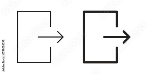 Log out icons for use web design,logo.Symbol illustration.